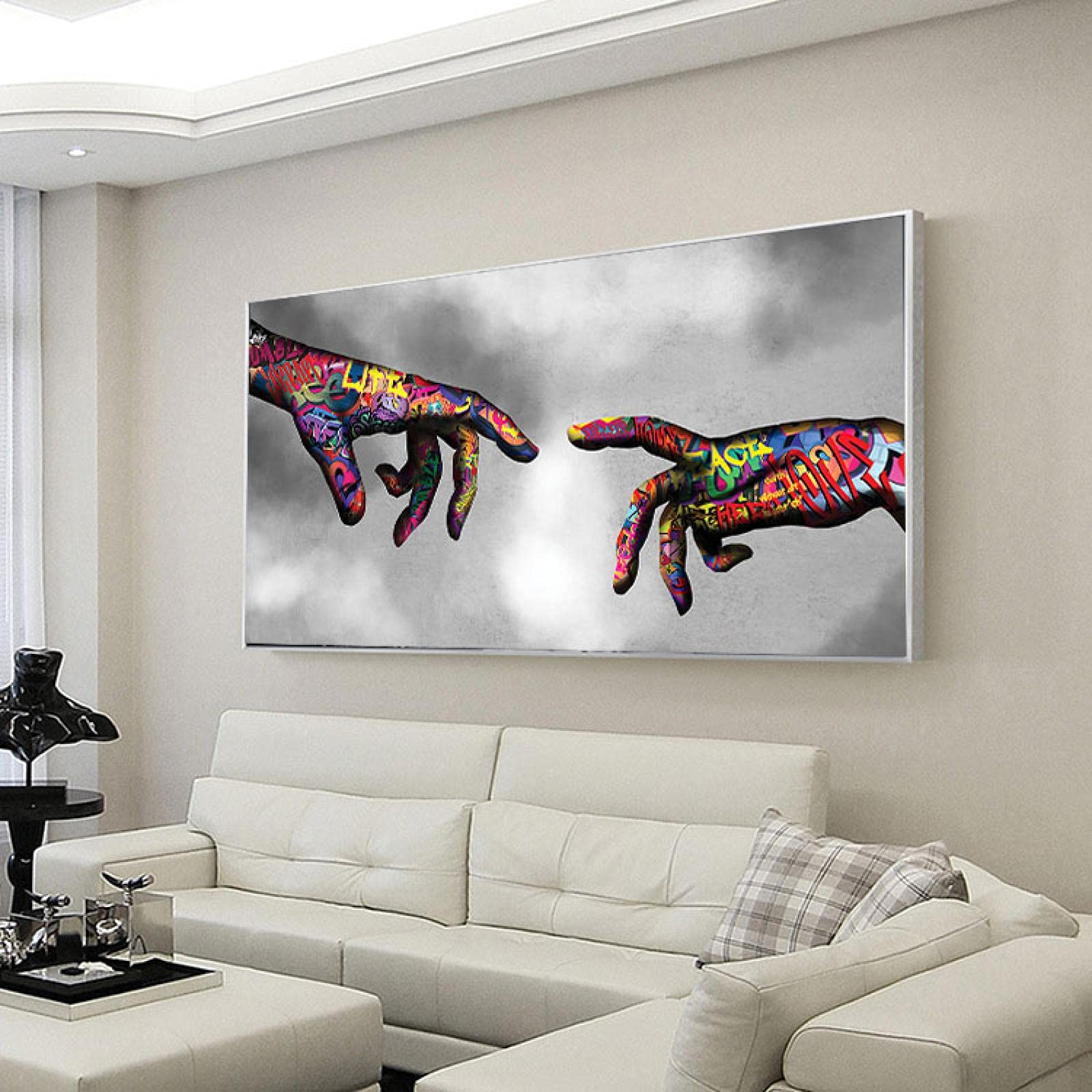 Amazon.co.jp: グラフィティアートキャンバス絵画ストリートアート